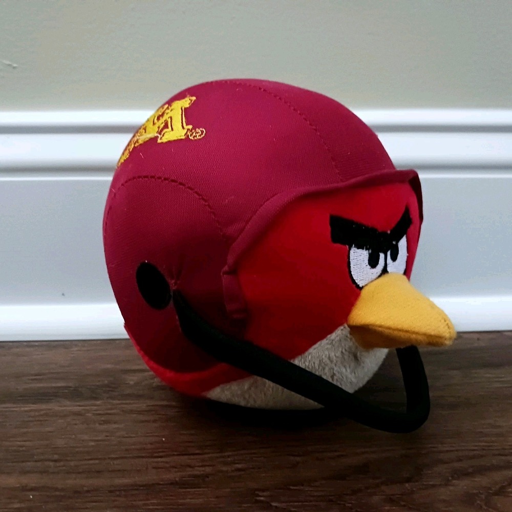 6" ANGRY BIRDS UNIVERSITY OF MN MINNESOTA FOOTBALL HELMET PLUSH STUFFED 2014